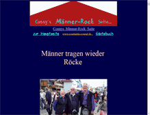 Tablet Screenshot of connys-maennerrock-seite.de